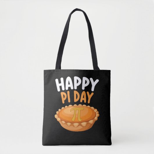 Happy Pi Day Pie Mathematics Wiskunde Rainbow Tote Bag (Voorkant)
