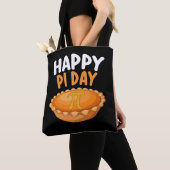 Happy Pi Day Pie Mathematics Wiskunde Rainbow Tote Bag (Dichtbij)