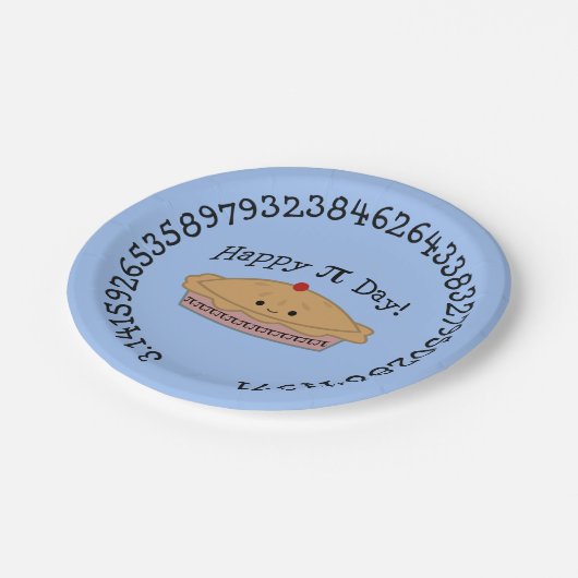 Happy Pi Day Pie Papieren Bordje (Gekanteld)