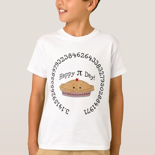 Happy Pi Day Pie T-shirt (Voorkant)