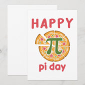 Happy Pi Day Pizza Grappige woordspeling Kaart (Voorkant / Achterkant)