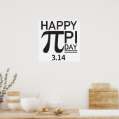 Happy Pi Day Poster (Keuken)