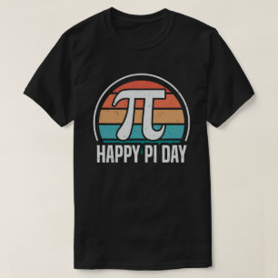 Happy Pi Day Retro  Wiskunde lerarenstudenten T-shirt
