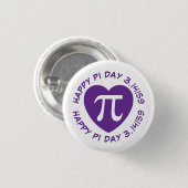 Happy Pi Day Ronde Button 3,2 Cm (Voorkant /achterkant)