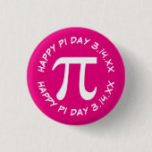 Happy Pi Day Ronde Button 3,2 Cm (Voorkant)