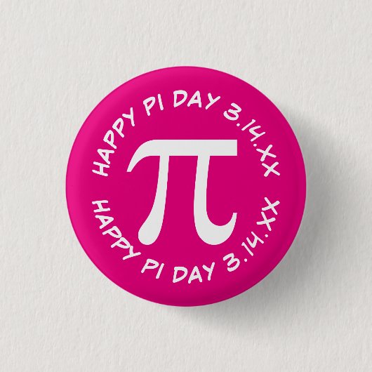 Happy Pi Day Ronde Button 3,2 Cm (Voorkant)