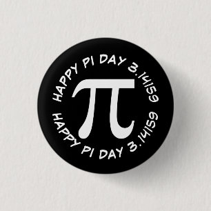 Happy Pi Day Ronde Button 3,2 Cm