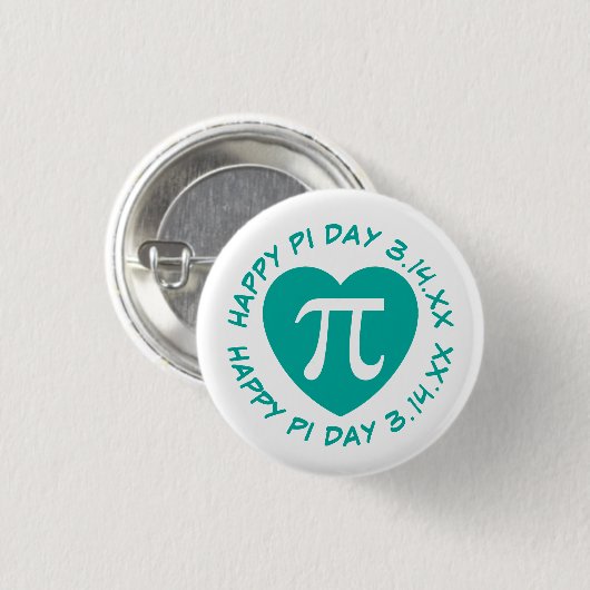 Happy Pi Day Ronde Button 3,2 Cm (Voorkant /achterkant)