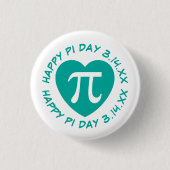 Happy Pi Day Ronde Button 3,2 Cm (Voorkant)