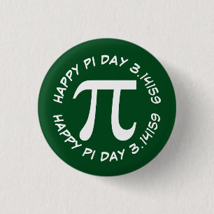Happy Pi Day Ronde Button 3,2 Cm