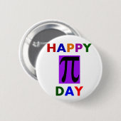HAPPY PI DAY RONDE BUTTON 5,7 CM (Voorkant /achterkant)