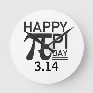 Happy Pi Day Ronde Klok