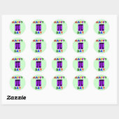 HAPPY PI DAY RONDE STICKER (Vel)