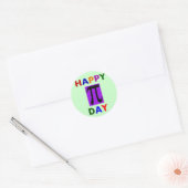 HAPPY PI DAY RONDE STICKER (Envelop)