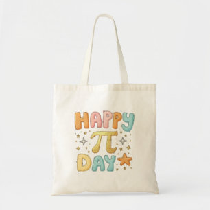 Happy Pi Day Schattige pastelontwerp Tote Bag