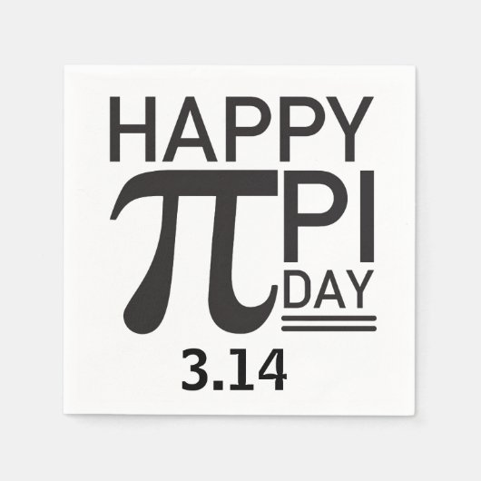 Happy Pi Day Servet (Voorkant)