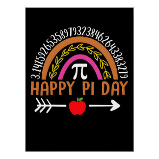 Happy Pi Day Shirt Design Print Template Perfect Poster