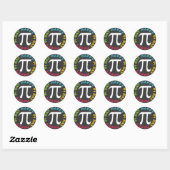 Happy Pi Day Stickers felle kleuren (Vel)