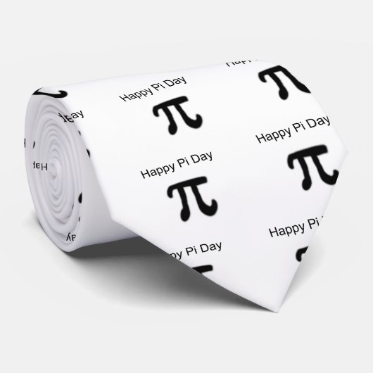 Happy Pi Day Stropdas (Opgerold)