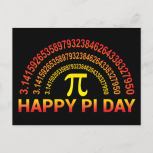 Happy Pi Day Symbool en Cijfers Briefkaart