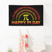 Happy Pi Day Symbool en Cijfers Spandoek (Insitu)