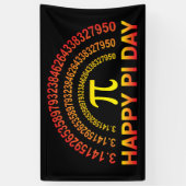 Happy Pi Day Symbool en Cijfers Spandoek (Verticaal)