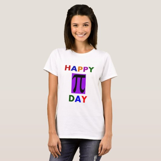 HAPPY PI DAY T-SHIRT (Voorkant volledig)