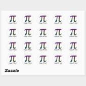 Happy Pi Day-T - shirts en cadeaus Ronde Sticker (Vel)