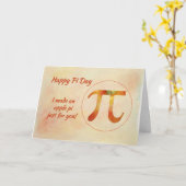 Happy Pi Day (Verjaardag) Kaart (Gele Bloem)