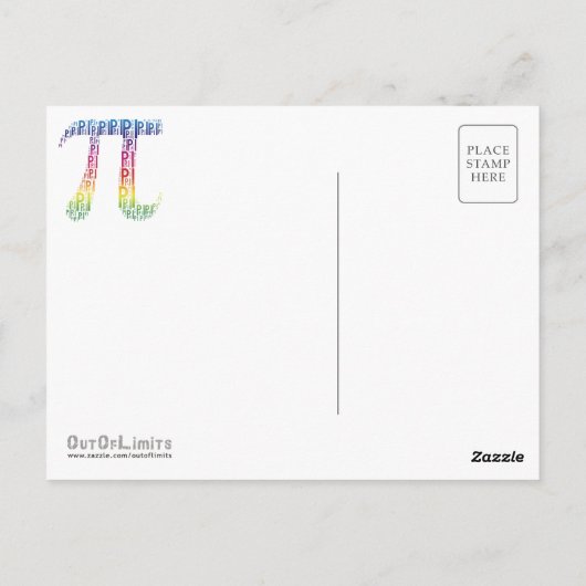 Happy Pi Day | Viel Briefkaart (Achterkant)