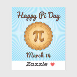 Happy Pi Day Vinyl Sticker