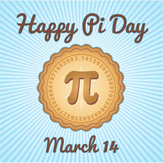 Happy Pi Day Vinyl Sticker (Voorkant)