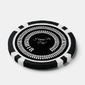 Happy Pi Day Wiskunde cijfers 3.14 Wiskunde Poker Chips (Enkel)