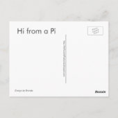 Happy Pi Day - Wiskunde / cijfers Briefkaart (Achterkant)