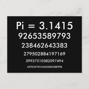 Happy Pi Day - Wiskunde / cijfers Briefkaart