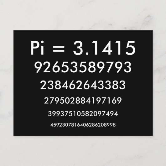 Happy Pi Day - Wiskunde / cijfers Briefkaart (Voorkant)