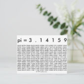 Happy Pi Day Wiskunde Digits 3.14 wiskunde Love Briefkaart (Staand voorkant)