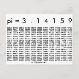 Happy Pi Day Wiskunde Digits 3.14 wiskunde Love Briefkaart