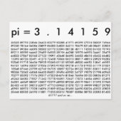 Happy Pi Day Wiskunde Digits 3.14 wiskunde Love Briefkaart (Voorkant)