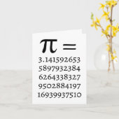 Happy Pi Day Wiskunde Lover Wenskaart Kaart (Gele Bloem)