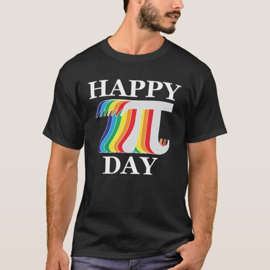 Happy Pi Day Wiskunde T-shirt (Voorkant)