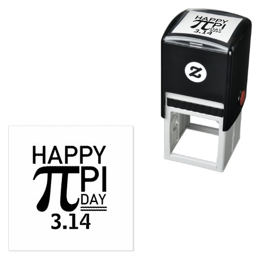 Happy Pi Day Zelfinktende Stempel (In situ)