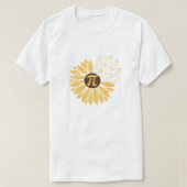 Happy Pi Day Zonnebloem T-shirt (Design voorkant)