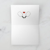 Happy Pickleball Valentijnsdag Kaart (Binnen)