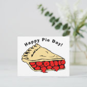 Happy Pie Day - Cherry Pie Briefkaart (Staand voorkant)