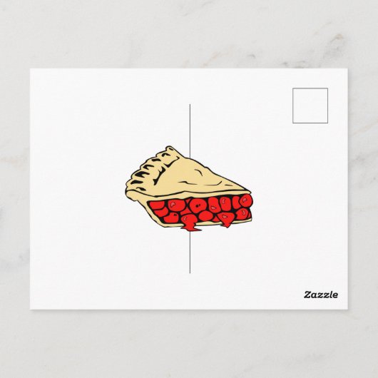 Happy Pie Day - Cherry Pie Briefkaart (Achterkant)