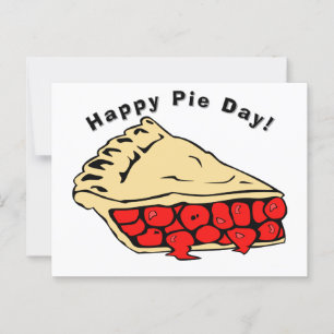 Happy Pie Day - Cherry Pie Briefkaart