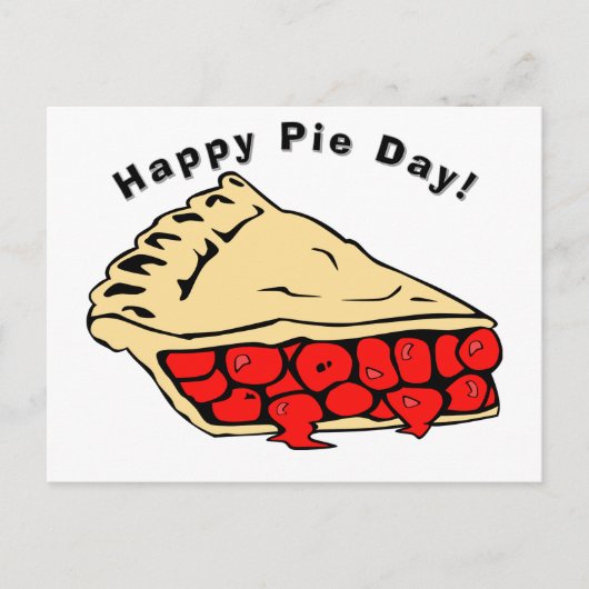 Happy Pie Day - Cherry Pie Briefkaart (Voorkant)