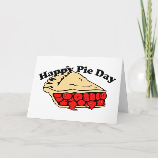 Happy Pie Day - Cherry Pie Kaart (Voorkant)