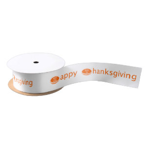 Happy (Pie) Thanksgiving Sinaasappel Satijnen Lint